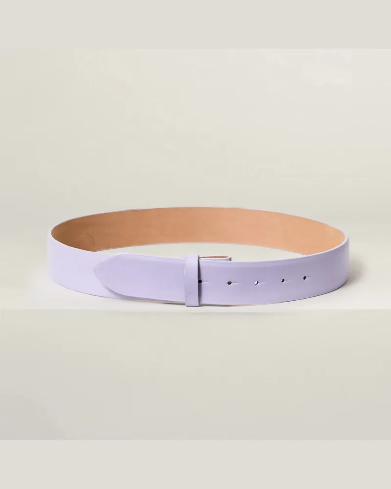 Reptile's House 40 mm nahtloser Ledergürtel - Perl 