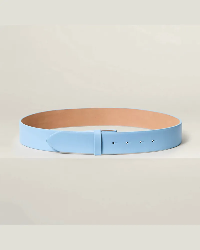 Reptile's House 40 mm nahtloser Ledergürtel - Perl 
