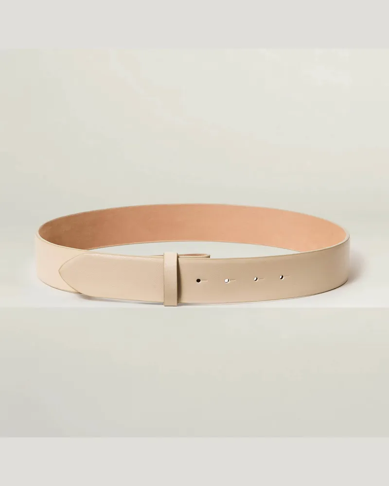 Reptile's House 40 mm nahtloser Ledergürtel - Perl 