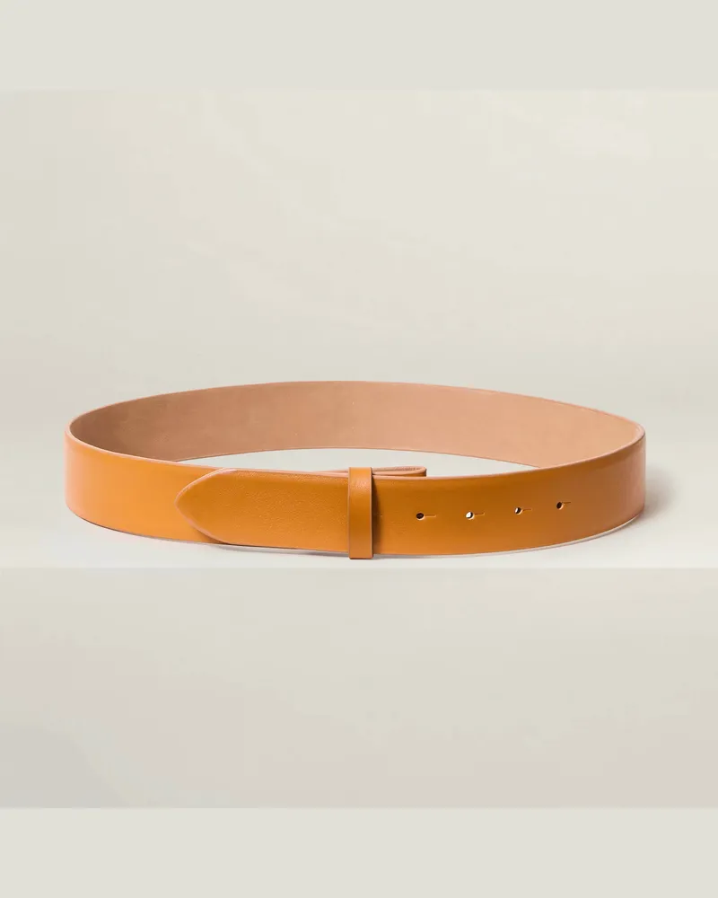 Reptile's House 40 mm nahtloser Ledergürtel - Perl 