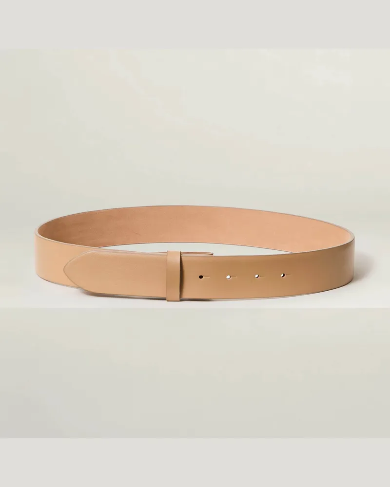 Reptile's House 40 mm nahtloser Ledergürtel - Perl 