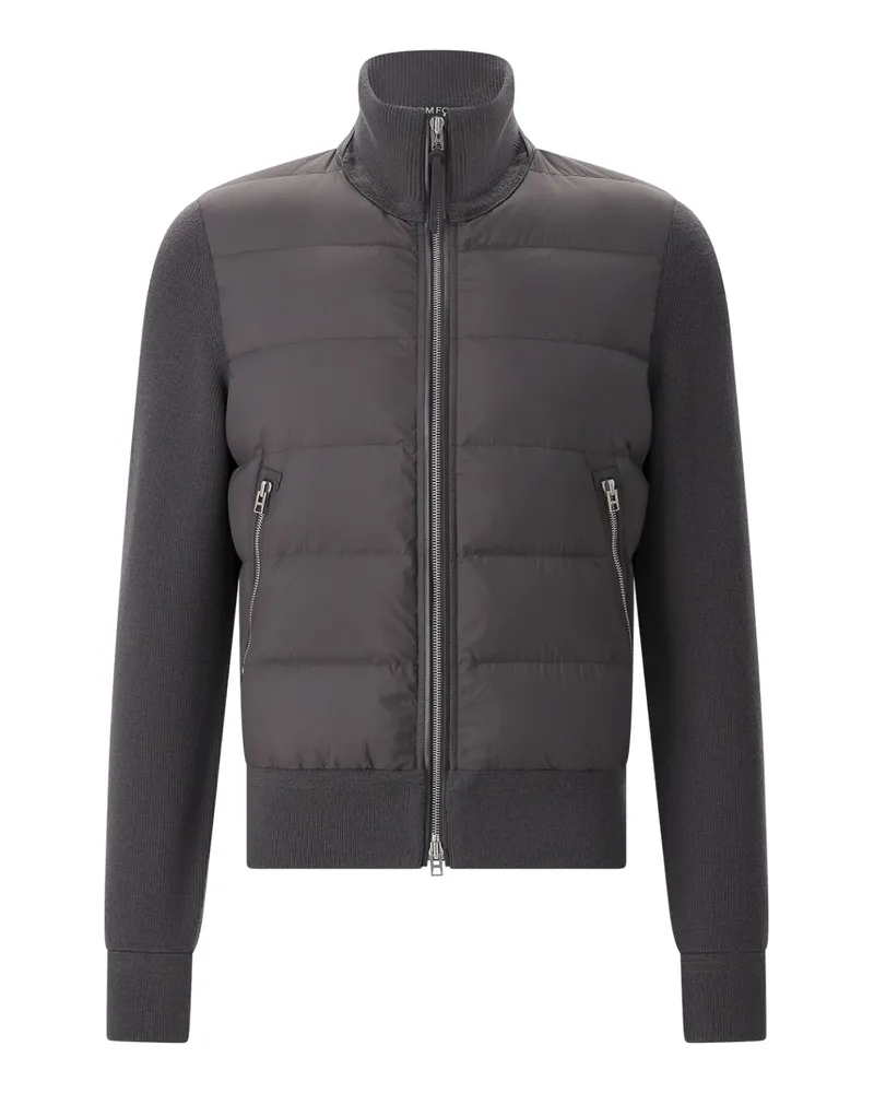 Tom Ford Jacke aus Materialmix Grau