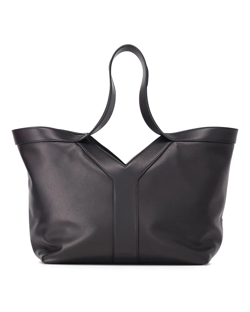 Saint Laurent Shopper mit Y-Signatur Schwarz