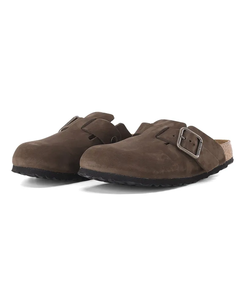 Birkenstock Pantolette Boston Wire Buckle Graugrün
