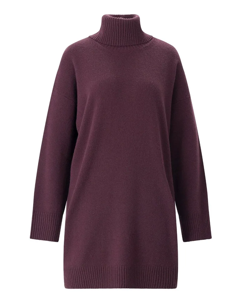 Roberto Collina Strickkleid aus Merinowolle & Kaschmir Dunkelrot