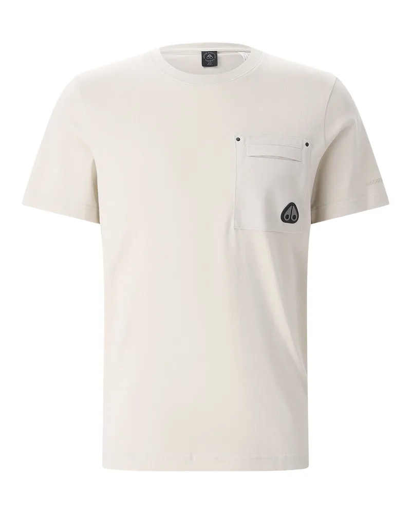 Moose Knuckles T-Shirt mit Logo Beige