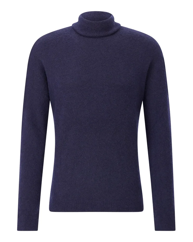 Roberto Collina Rollkragenpullover aus Kaschmir-Mix Dunkelblau