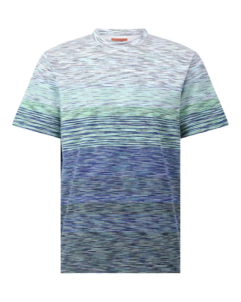 Missoni Buntes T-Shirt mit Streifen Grün