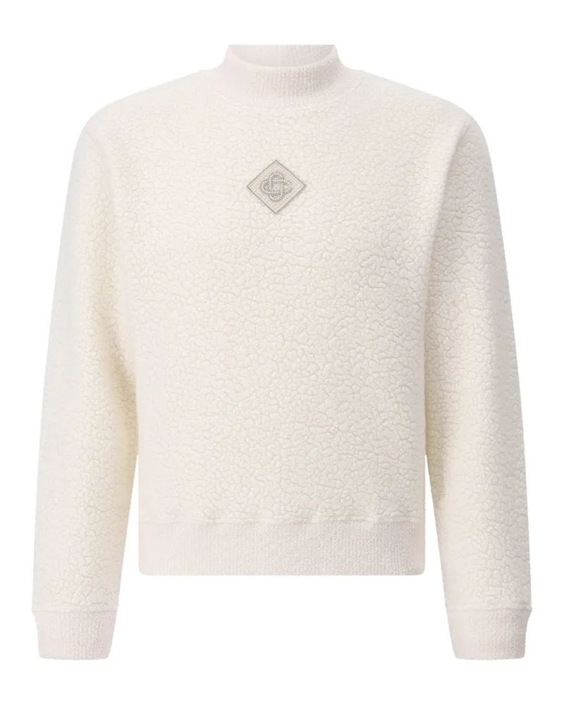 Casablanca Paris Sweatshirt aus Wollmix Creme