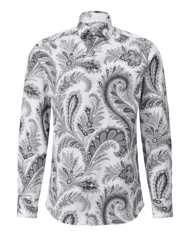 Etro Hemd mit Paisley-Muster Grau