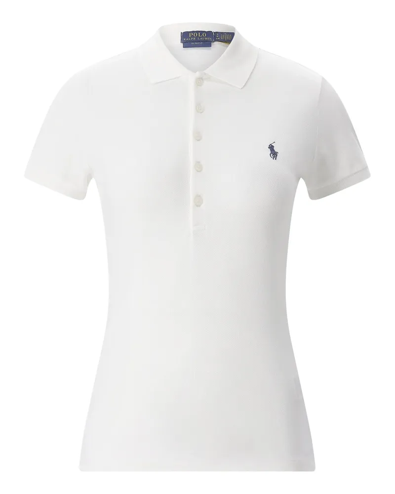 Ralph Lauren Slim-Fit Poloshirt Weiß
