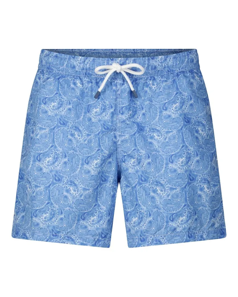 Fedeli Badeshorts mit Muster Blau