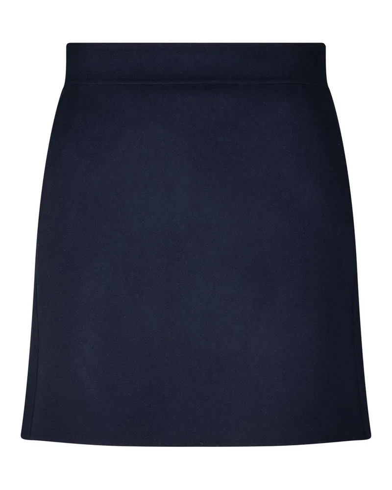 Max Mara Minirock Aida aus Schurwolle Dunkelblau