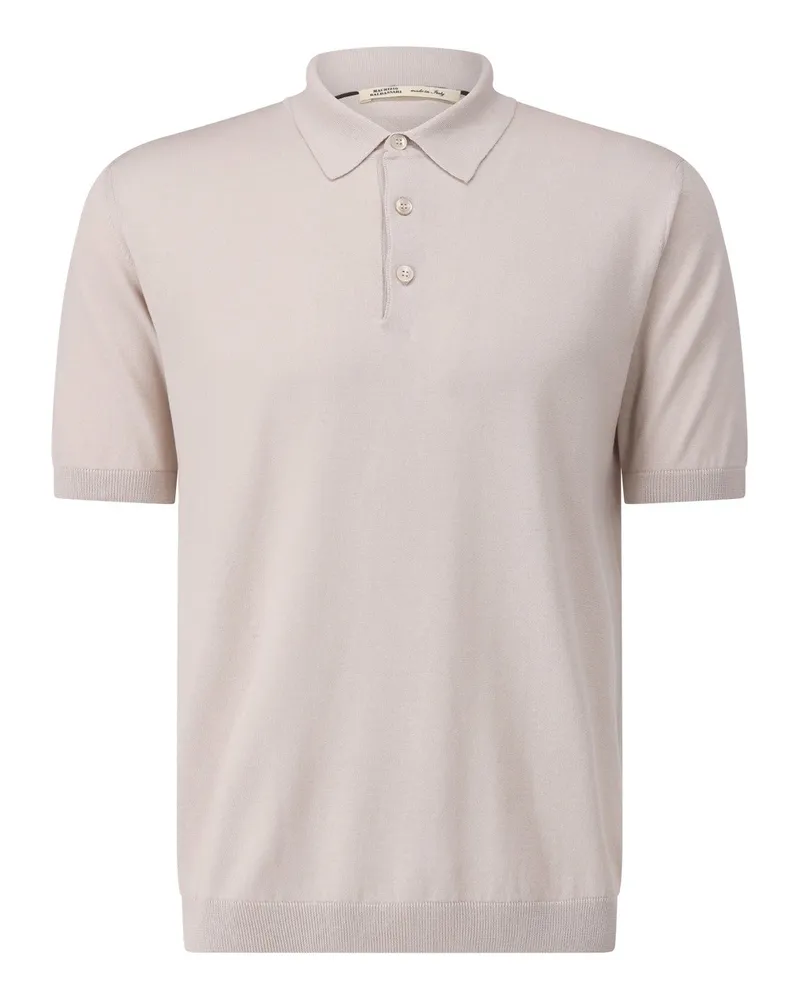Maurizio Baldassari Leichtes Poloshirt mit Seide Beige