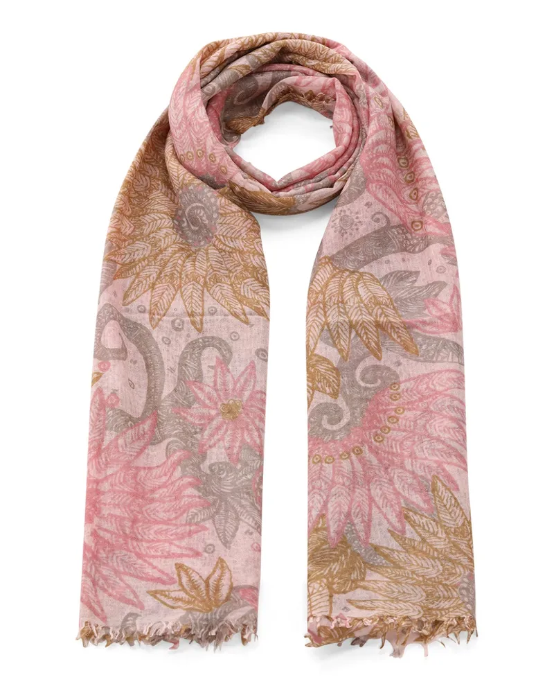 hemisphere Tuch Inke aus Wolle Rosa