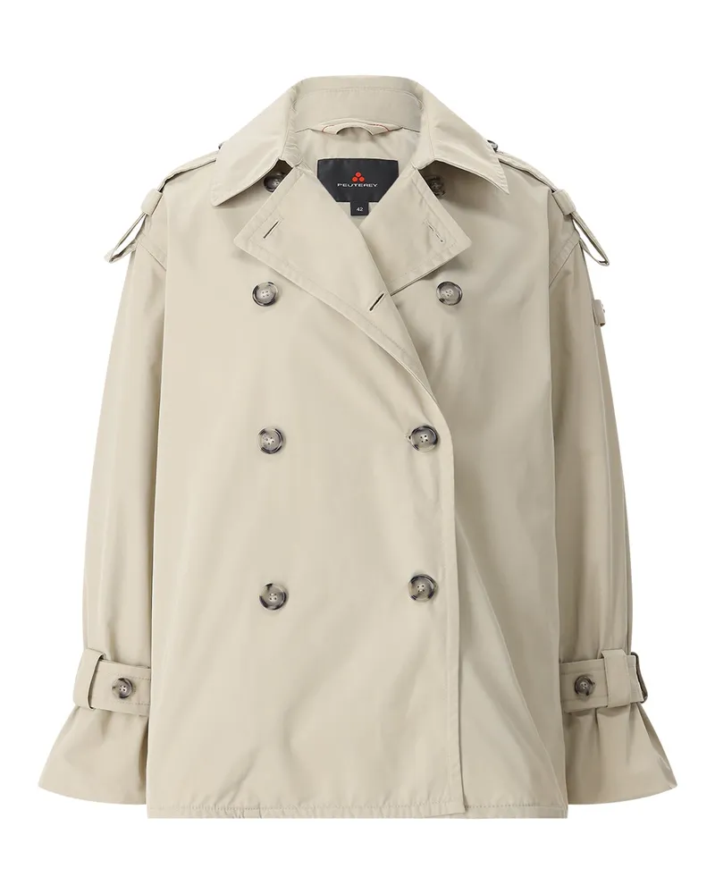 Peuterey Kurzer Trenchcoat Pokera Beige