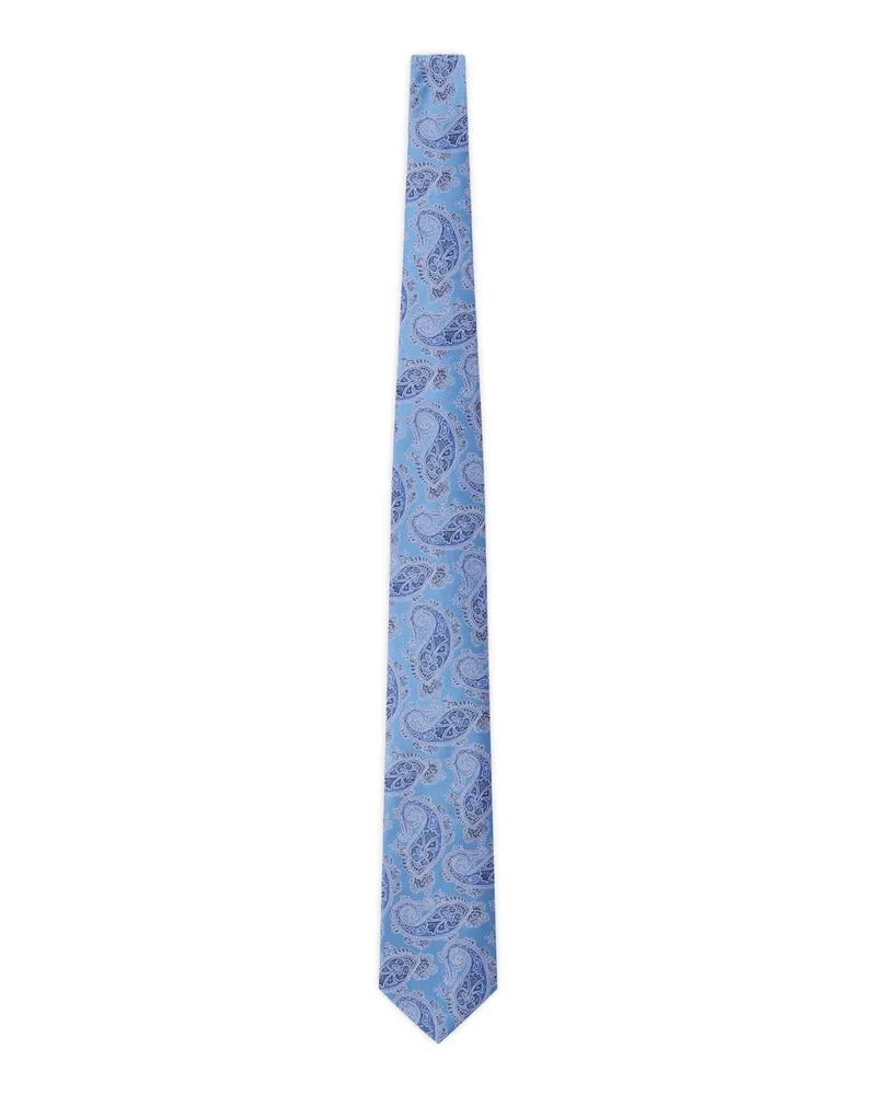 Eton Krawatte mit Paisley-Muster Blau