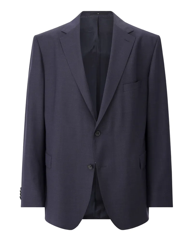 Dressler Shaped Fit Sakko aus Schurwolle Dunkelblau