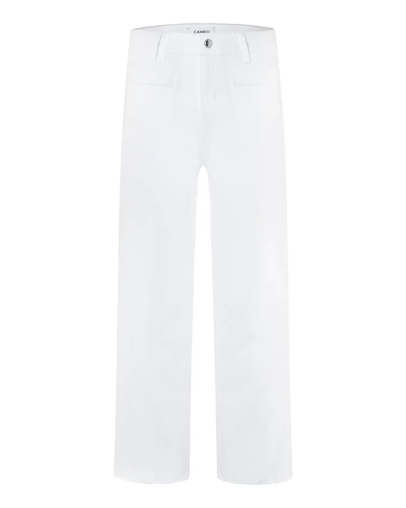 Cambio Jeans Tess Pocket Cropped Weiß