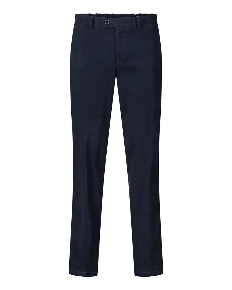 Hiltl Stoffhose aus Baumwolle Dunkelblau