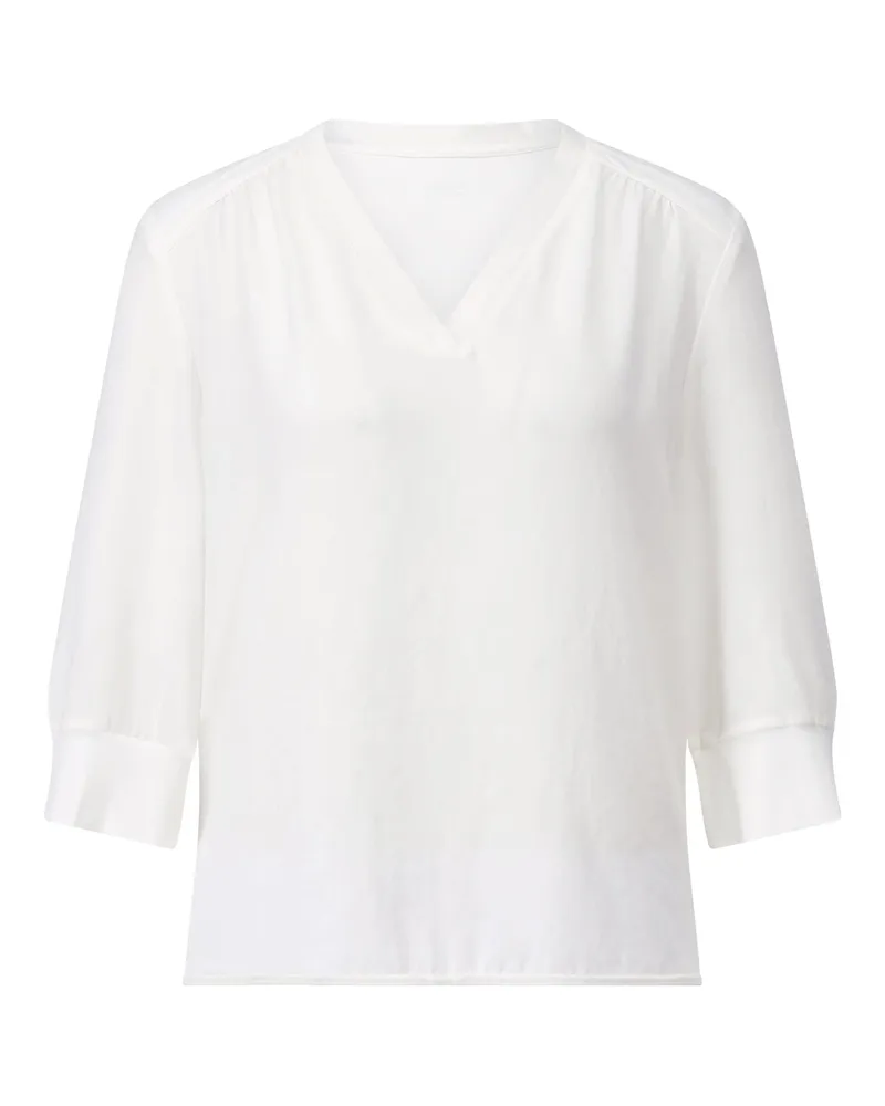 Marc Cain Blusenshirt aus Materialmix Weiß