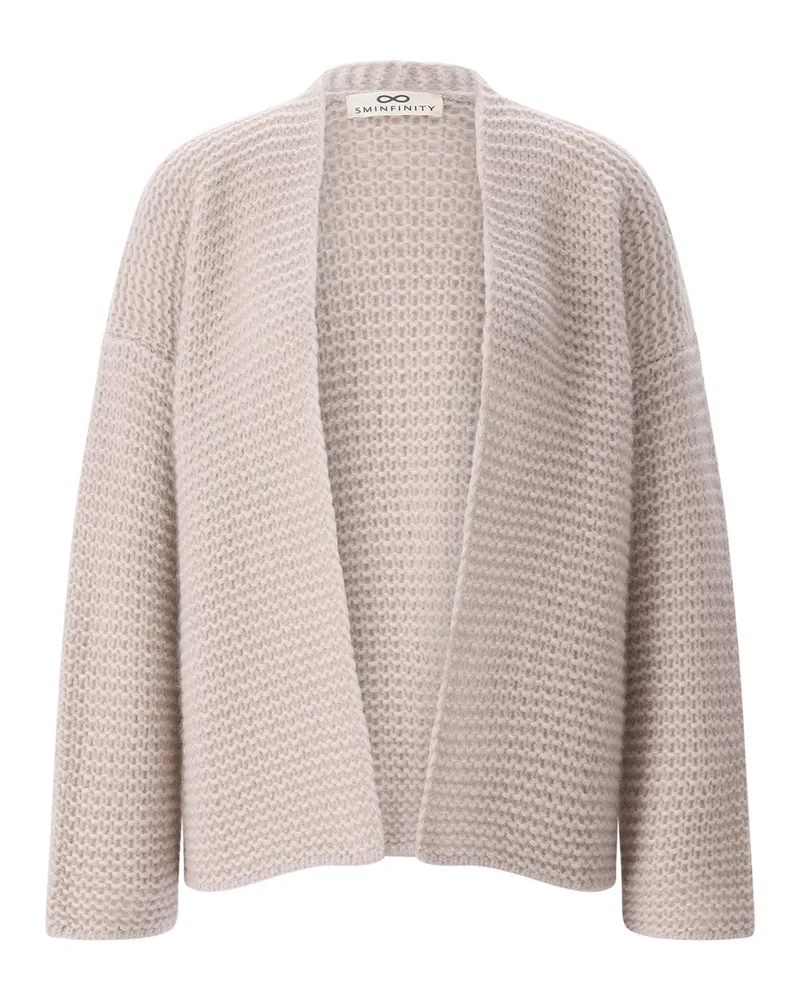 SMINFINITY Strickjacke aus Kaschmir & Seide Beige