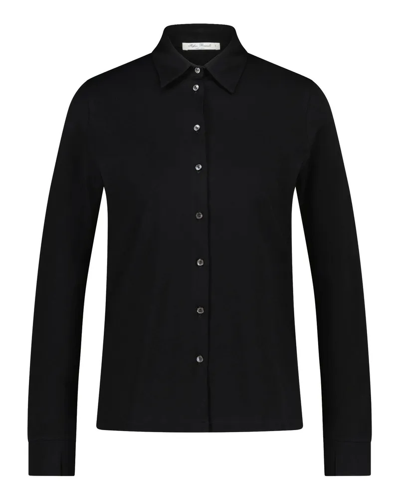 Stefan Brandt Bluse Ada aus Baumwolle Schwarz