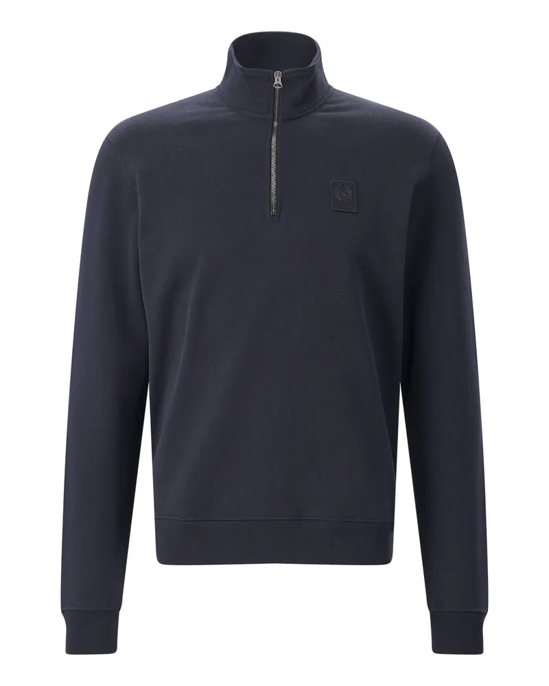 Belstaff Sweatshirt mit Reißverschlusskragen Navy