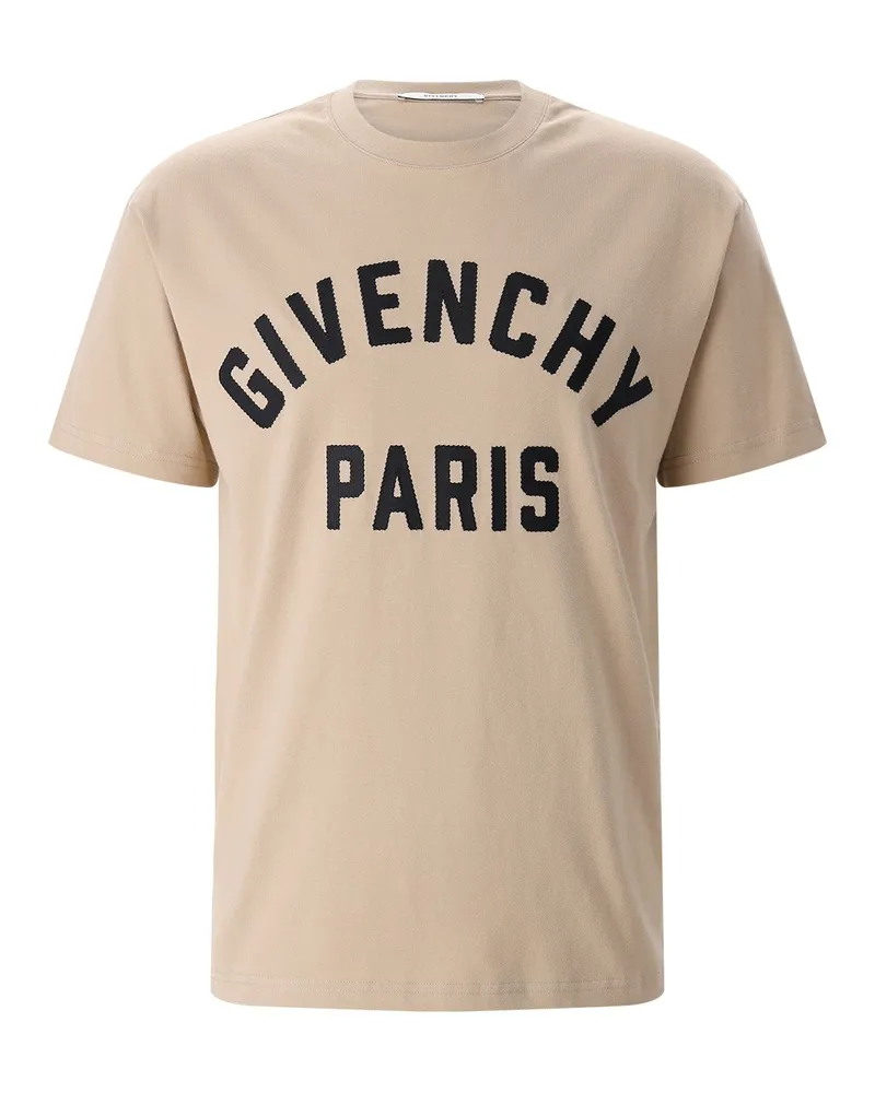 Givenchy T-Shirt mit Logo Hellbraun