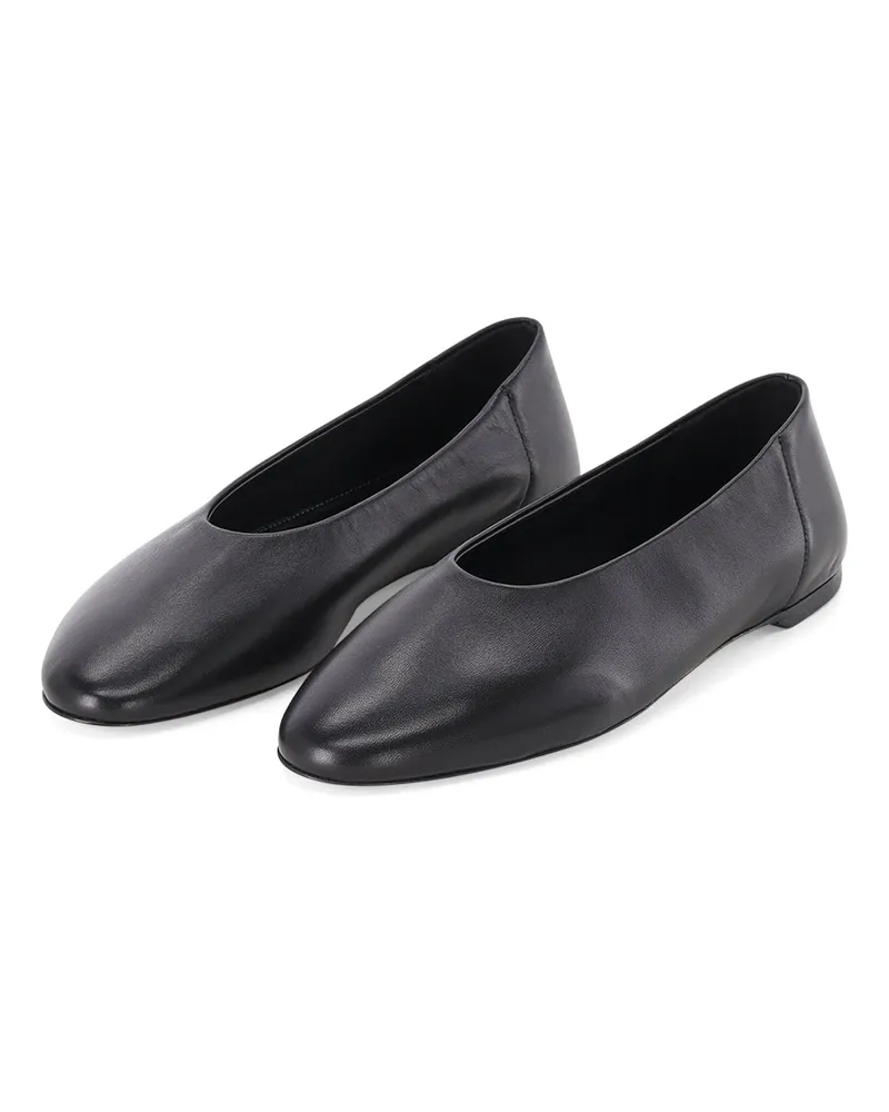 Totême Ballerinas aus Leder Schwarz