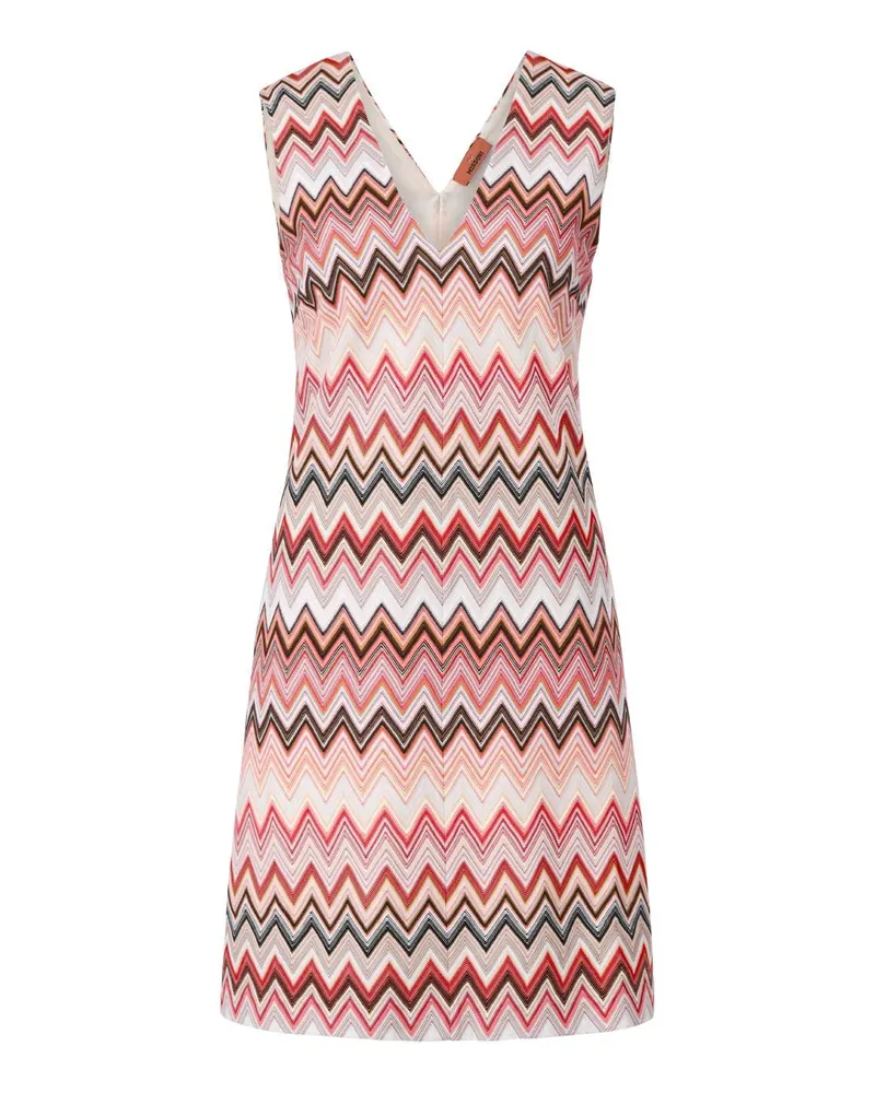Missoni Minikleid mit Chevron-Muster Rot
