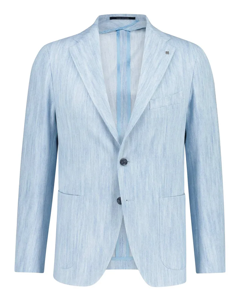 Tagliatore Sakko aus Denim Hellblau