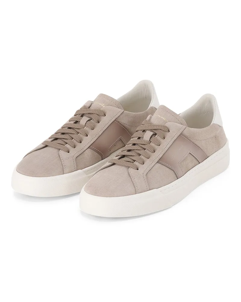 Santoni Sneaker aus Leder Beige
