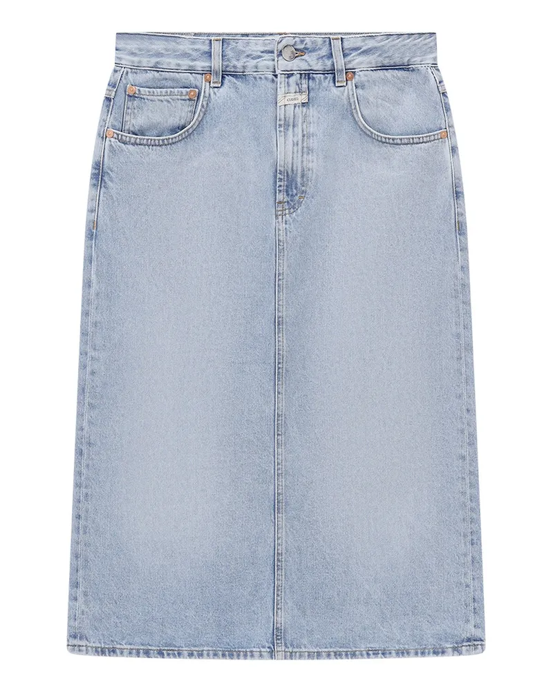 Closed Midi-Jeans-Rock Hellblau