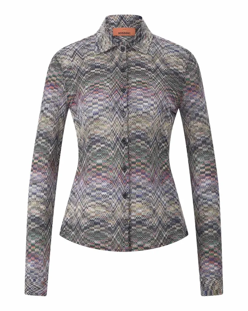 Missoni Bluse im Zickzack-Design Multicolor