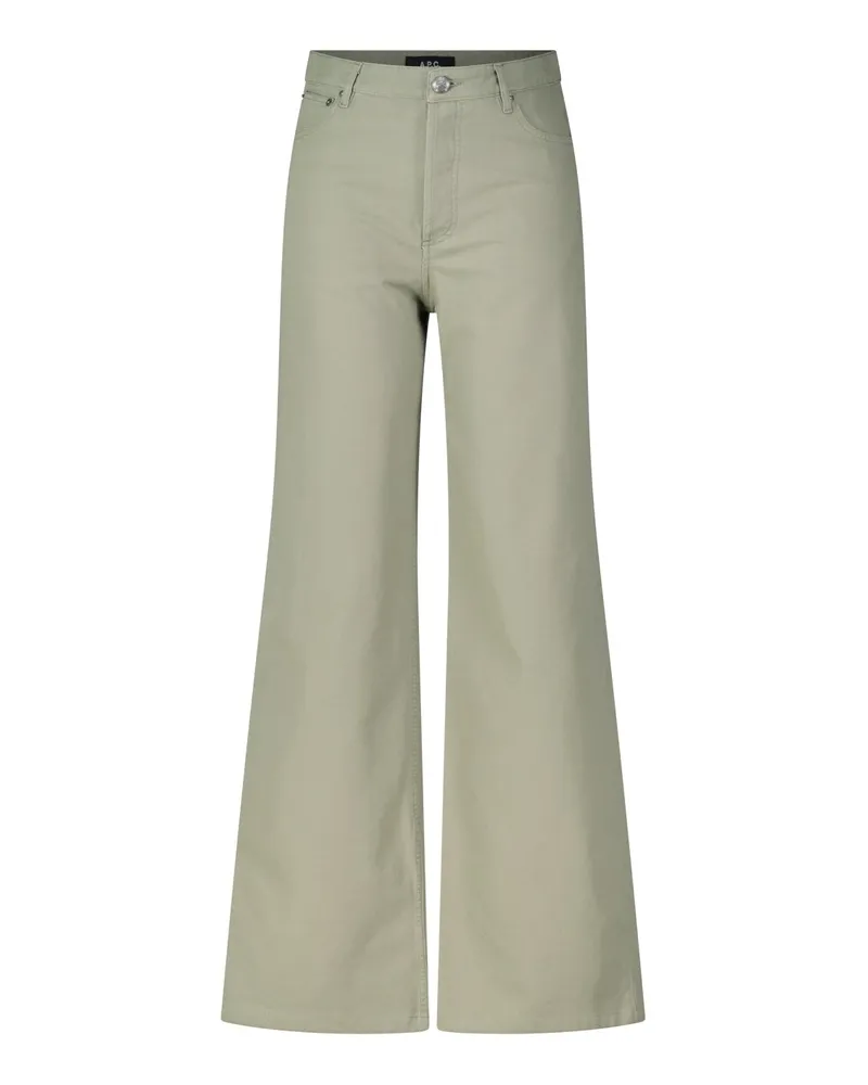 A.P.C. Bootcut Jeans Elisabeth Graugrün