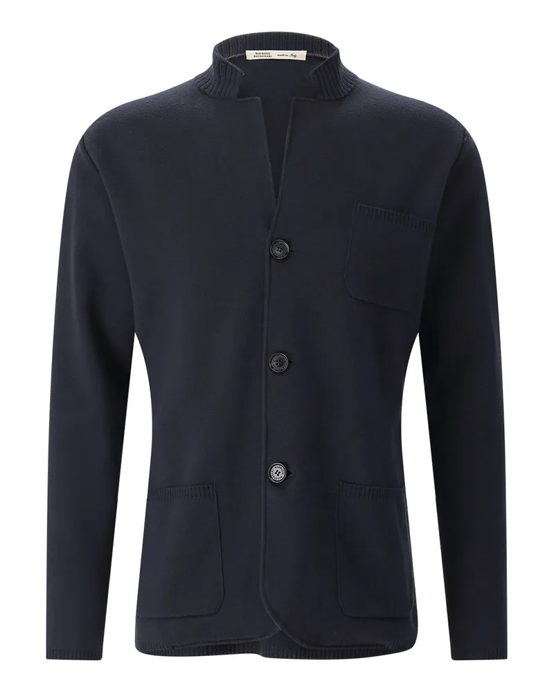Maurizio Baldassari Strickjacke aus Baumwollmix Dunkelblau