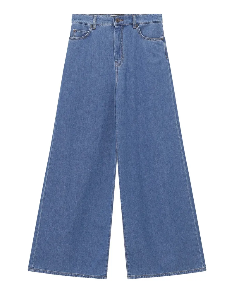 Max Mara Wide Leg Jeans Vega Blau