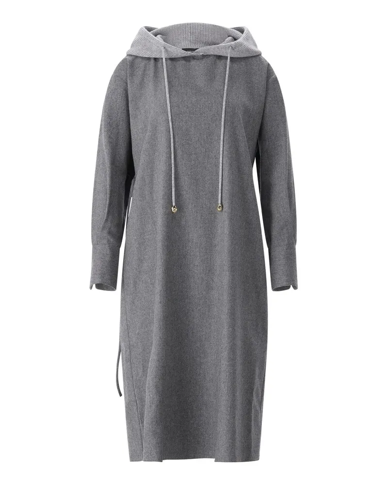 Fabiana Filippi Midikleid mit Kapuze Grau
