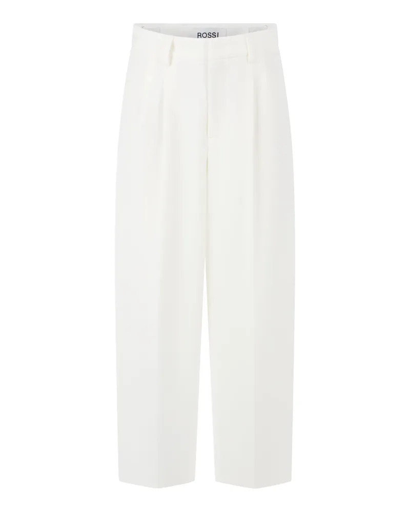 Rossi Relaxed-Fit Stoffhose Weiß