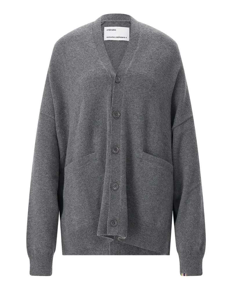 extreme cashmere Strickjacke Tokio aus Kaschmir-Mix Grau