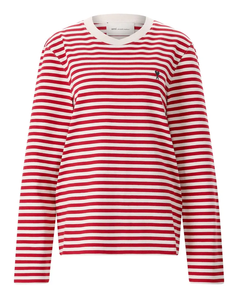 AMI Paris Sweatshirt aus Baumwolle Rot