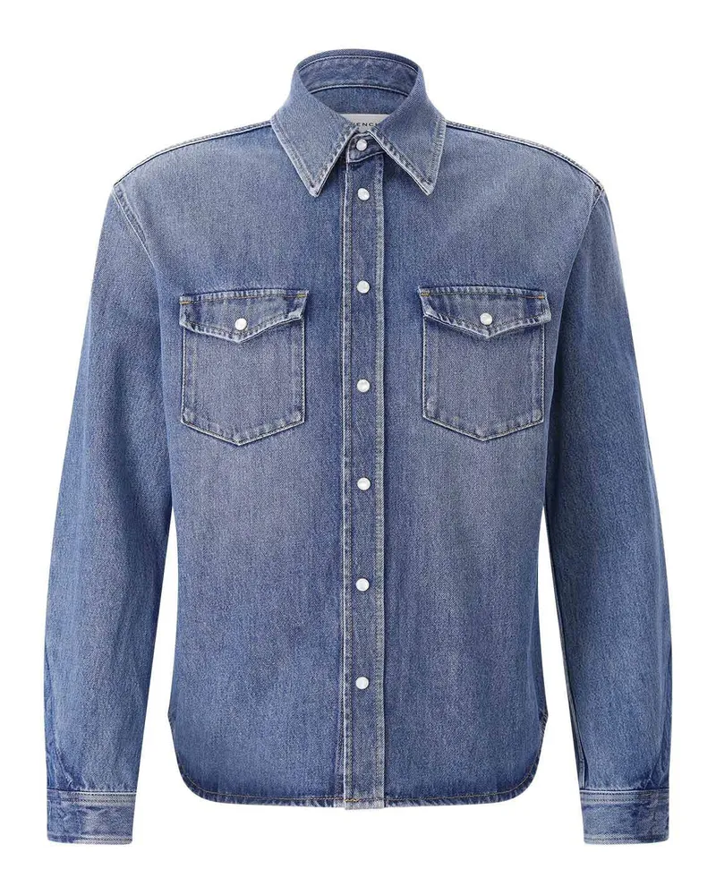 Givenchy Hemd aus Denim Blau