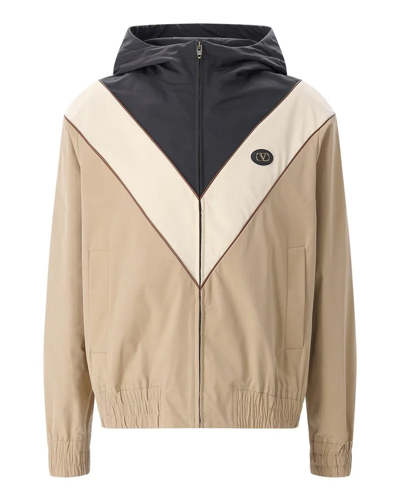Valentino Garavani Jacke mit Logo Hellbraun
