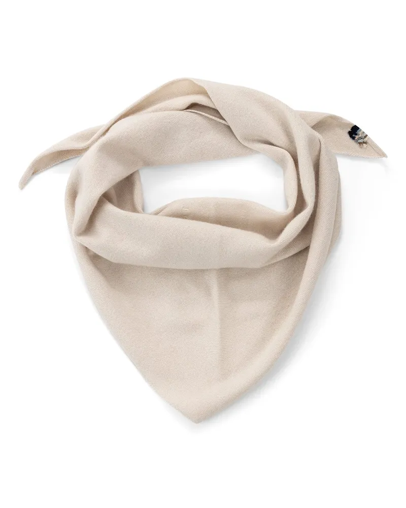 extreme cashmere Tuch Bandana aus Kaschmir-Mix Creme
