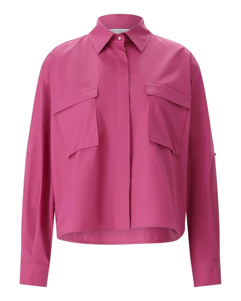 Max Mara Hemdbluse Tenue aus Baumwolle Pink
