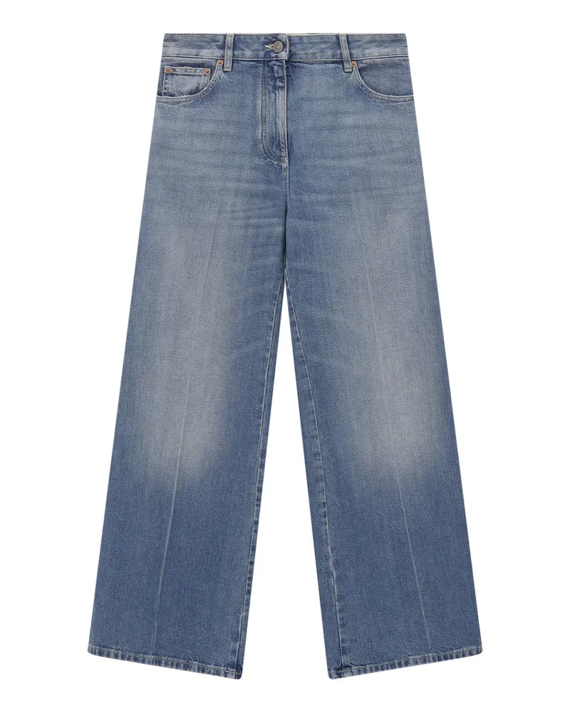 Valentino Garavani Wide-Leg Jeans Hellblau