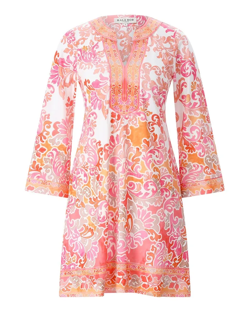 Hale Bob Minikleid mit Muster Pink