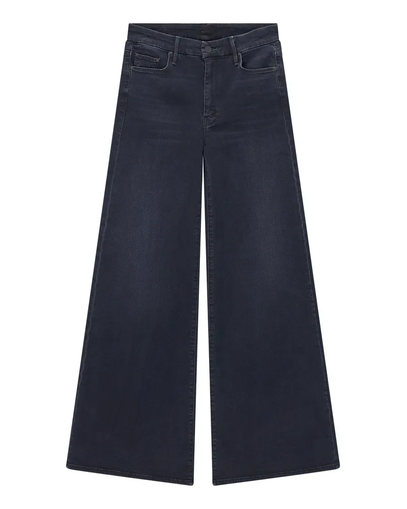 Mother Wide-Leg Jeans The Roller Sneak Dunkelblau