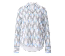 Seidenbluse mit Muster